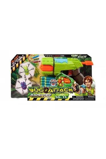 Zuru x-shot Bug Attack - Pistolet Rapid fire (XSH4801) % * Formatex