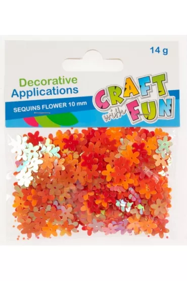 Craft with Fun Cekiny metaliczne Kwiaty 10 mm