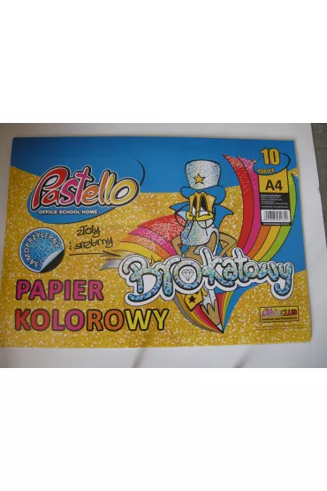 Alfa Pastello Papier brokatowy A4 samoprzylepny 10 kolor�w