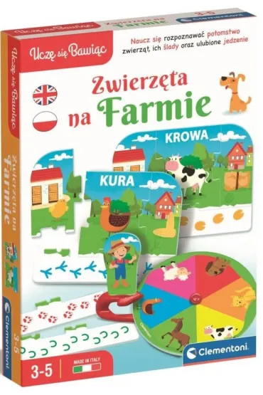 Zwierz�ta na farmie. Ucz� si� bawi�c Clementoni