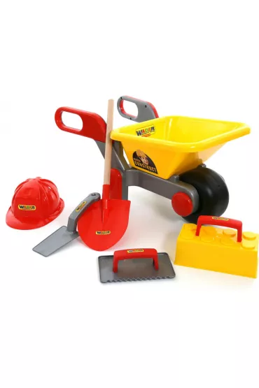 Polesie 50229 Taczka nr2 Construct + zestaw kamieniarza 5el