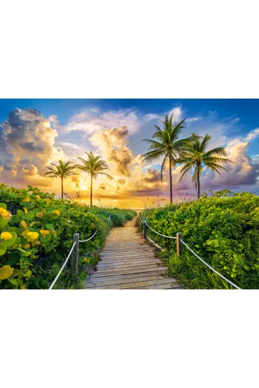 Puzzle 3000 el. C-300617-2 Colorful Sunrise in Miami, USA Castorland