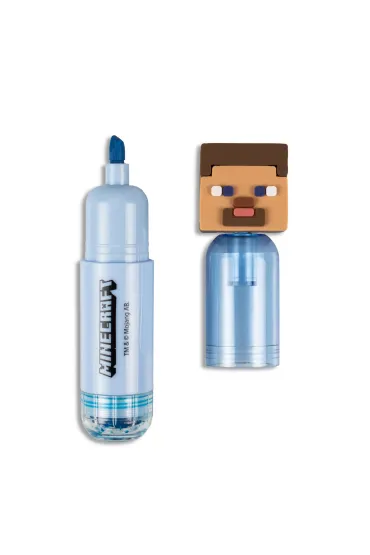KIDS EUROSWAN Zestaw 4 flamastr�w z topperem 3D Minecraft MC00058
