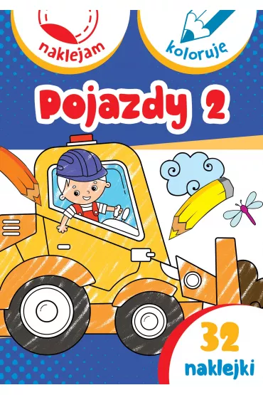 Pojazdy 2. Naklejam i koloruj�