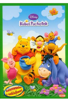 Kubu� Puchatek kolorowanka z naklejkami