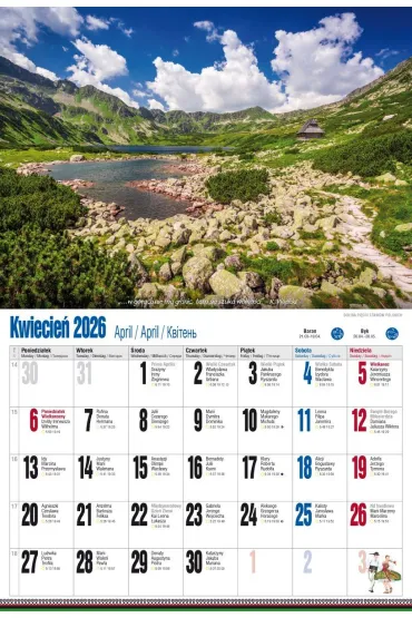Kalendarz 2026 �cienny albumowy KSA.V5 Tatry po zb�ju
