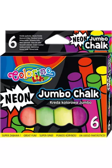 Patio Kreda Colorino Kids neonowa Jumbo 6 szt.