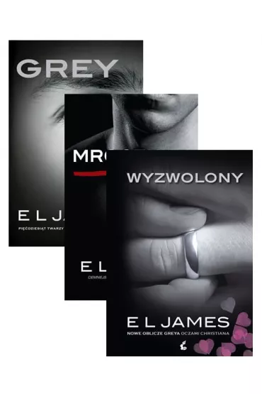 Pakiet: Pi��dziesi�t twarzy Greya oczami Christiana, Mroczniej. Ciemniejsza strona Greya, Wyzwolony. Nowe oblicze Greya - E. L. James