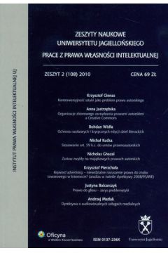 Zeszyty naukowe Uniwersytetu Jagiello�skiego zeszyt 2 (108) 2010
