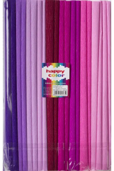 Happy Color Bibu�a marszczona mix r�owy 25x200cm