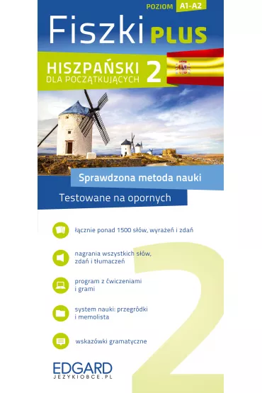 Fiszki plus. Hiszpa�ski dla pocz�tkuj�cych. Poziom A1-A2 - Magdalena Jachowicz