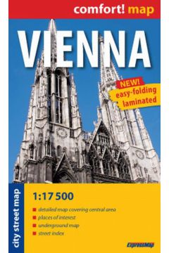 Vienna laminowany plan miasta 1:17 500 - mapa kieszonkowa