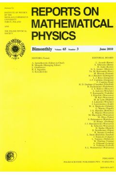 Reports on Mathematical Physics 65/3 2010
