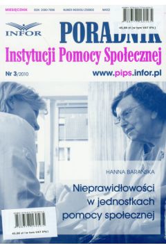 Nieprawid�owo�ci w jednostkach pomocy spo�ecznej - Bara�ska Hanna - Hanna Bara�ska