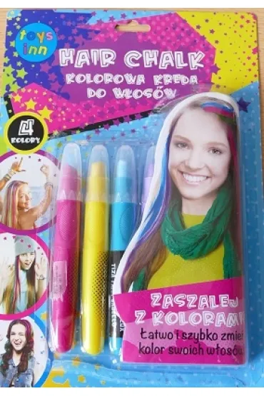 Kreda do w�os�w kolory standardowe 4 sztuki