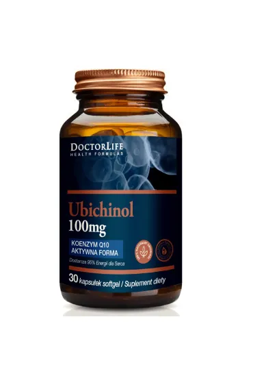 Doctor Life Ubichinol koenzym Q10 aktywna forma 100 mg - suplement diety 30 kaps.