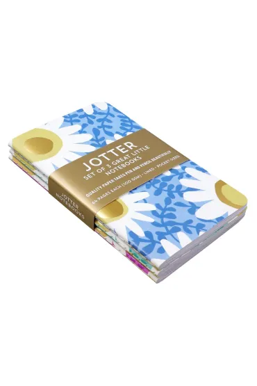 Peter Pauper Press Notatniki Jotter Stokrotki 9x14cm (3 szt)