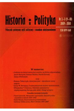 Historia i Polityka P�rocznik po�wi�cony my�li politycznej i stosunkom mi�dzynarodowym