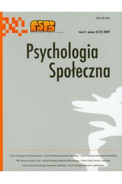 Psychologia spo�eczna  4/2009