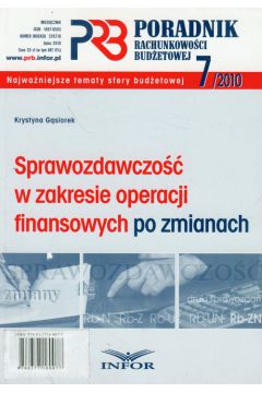 Poradnik rachunkowo�ci bud�etowej 7/2010 - G�siorek Krystyna - Krystyna G�siorek