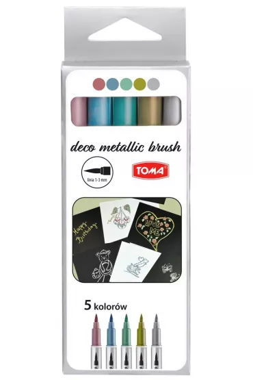 Toma Pisak Metallic Brush 5 szt.
