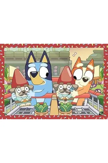 Puzzle 4w1 - SuperColor. Bluey (12+16+20+24 el.) Clementoni