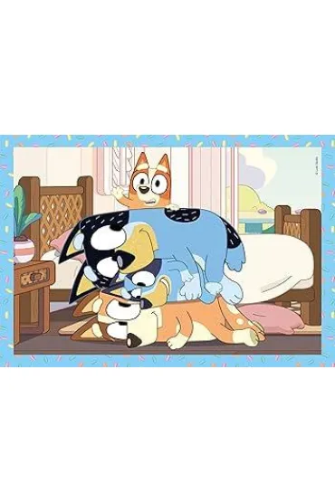 Puzzle 4w1 - SuperColor. Bluey (12+16+20+24 el.) Clementoni