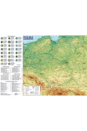 Mapa �cienna. Polska administracyjno-samochodowa..