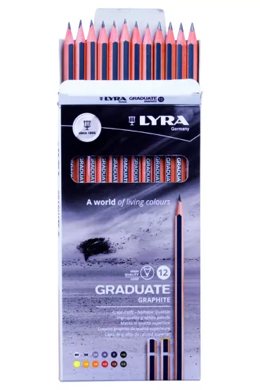 Lyra Owek grafitowy 4H-6B 12 szt.