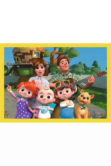 Puzzle 4w1 - Cocomelon, Poznaj bohater�w (12+15+20+24 el.) Trefl