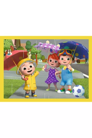 Puzzle 4w1 - Cocomelon, Poznaj bohater�w (12+15+20+24 el.) Trefl