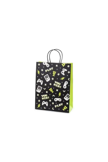 PartyDeco Torebka prezentowa Gamepad 10x24x32cm