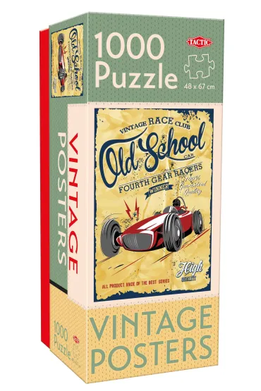 Puzzle 1000 el. Vintage - Old School Gear Racers Tactic