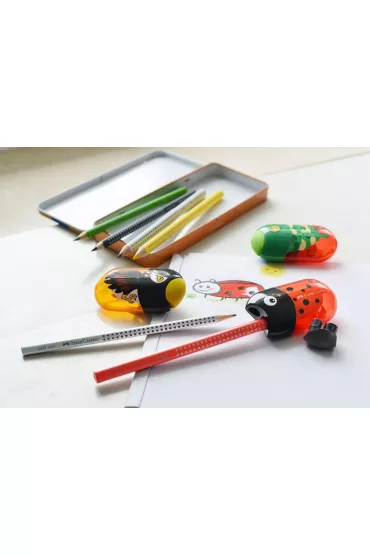 Faber-Castell Temper�wka podw�jna z gumk� Orze�