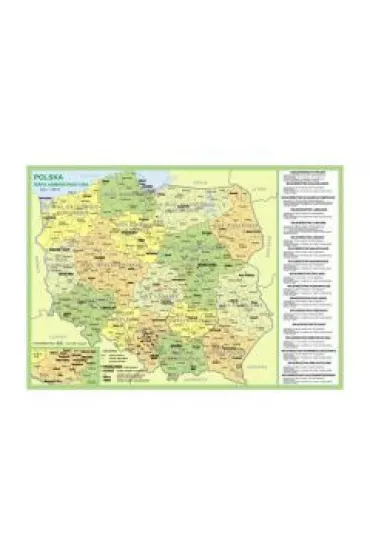Podk�adka na biurko Polska mapa administracyjna