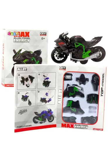 Motocykl do skr�cania metalowy 1:14 LeanToys