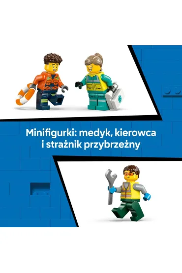 LEGO City Zestaw z samolotem, ci�ar�wk� serwisow� i poduszkowcem 60505