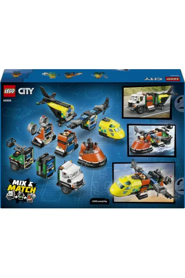 LEGO City Zestaw z samolotem, ci�ar�wk� serwisow� i poduszkowcem 60505
