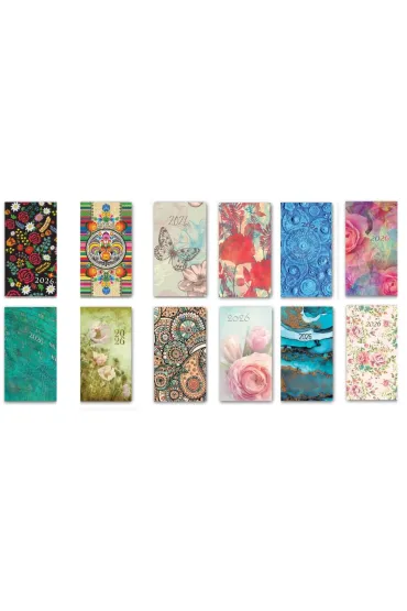 Lucrum Kalendarz kieszonkowy A6 2026 Soft blacha