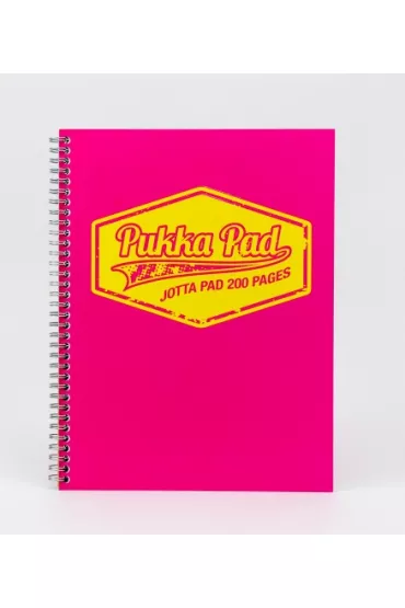 Ko�ozeszyt A4 Pukka Pad Neon Pink kratka 100 kartek