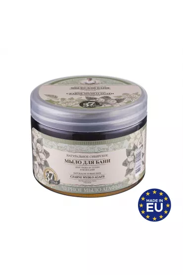 Babuszka Agafia Naturalne syberyjskie czarne mydo do pielgnacji ciaa i wosw 500 ml