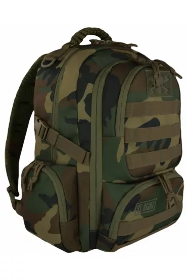 St. Majewski Plecak 4-komorowy Military Woodland Camo