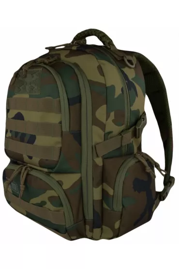 St. Majewski Plecak 4-komorowy Military Woodland Camo