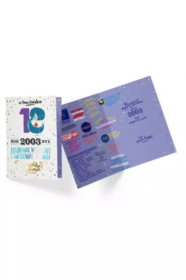 Kukartka Karnet B6 PR-296 Urodziny 18 2021