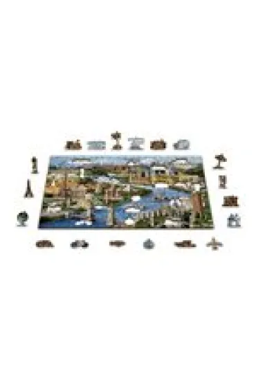 Puzzle drewniane World Landmarks L Wooden.City