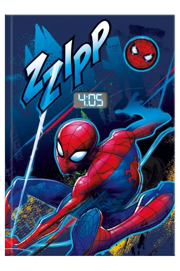 Marvel - komiksy, zabawki, gad�ety Notatnik z zegarkiem LCD Spiderman SPD7049