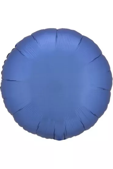 Amscan Balon foliowy Lustre Azure niebieski okr�g�y 43cm