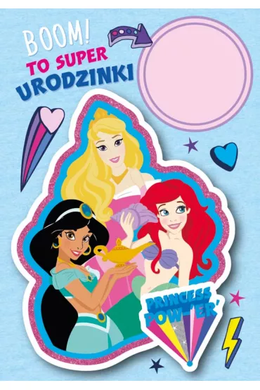 Kukartka Karnet B6 DSK-006 Urodziny Ksi�niczki (wymienne cyfry)