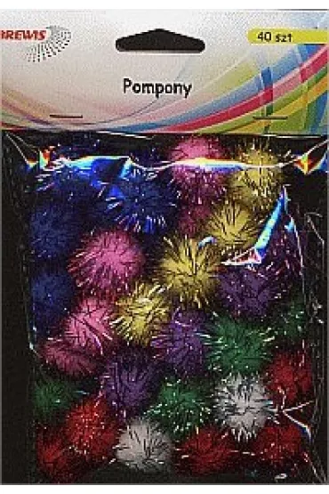 Brewis Pompony metaliczne 40 szt.