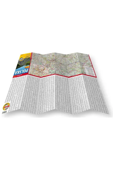 Polska mapa samochodowa 1:1 000 000 laminat 2025
